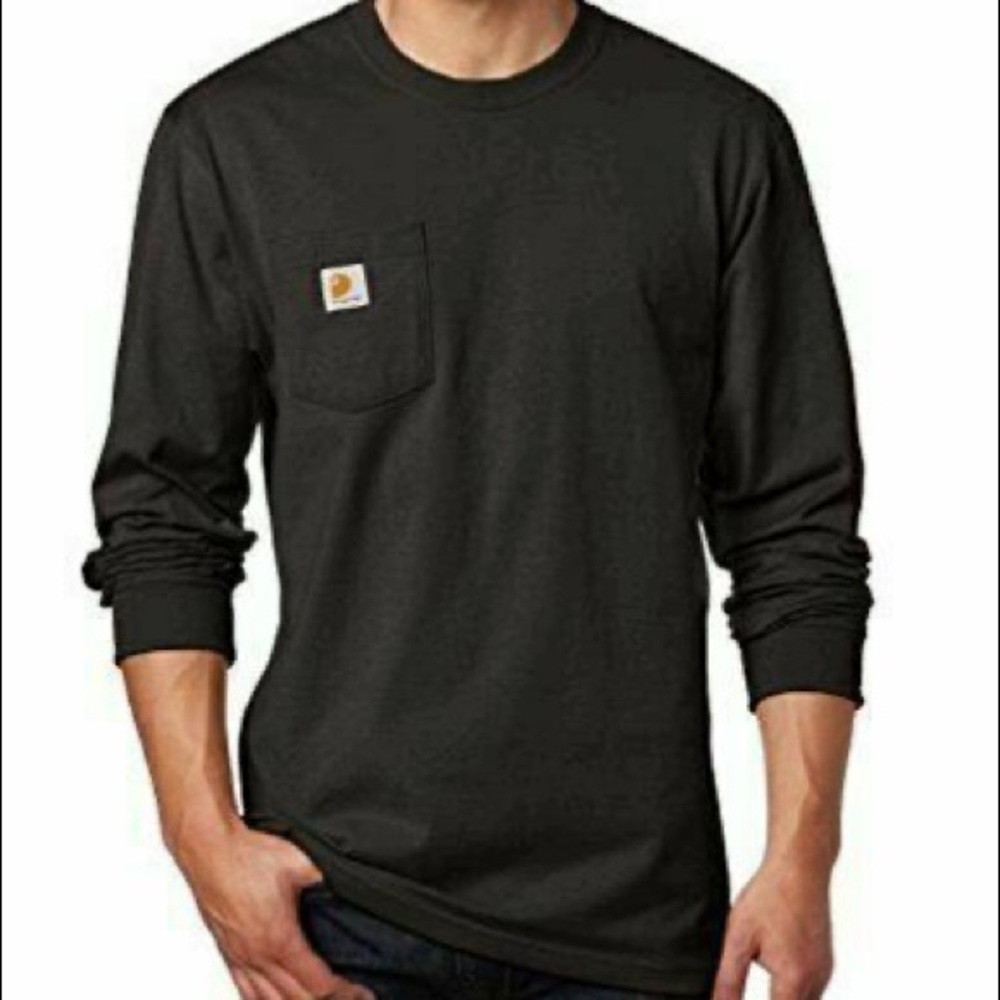 NWT Carhartt Long Sleeve Workwear Long Sleeve T-Shirt, Black, 2XL